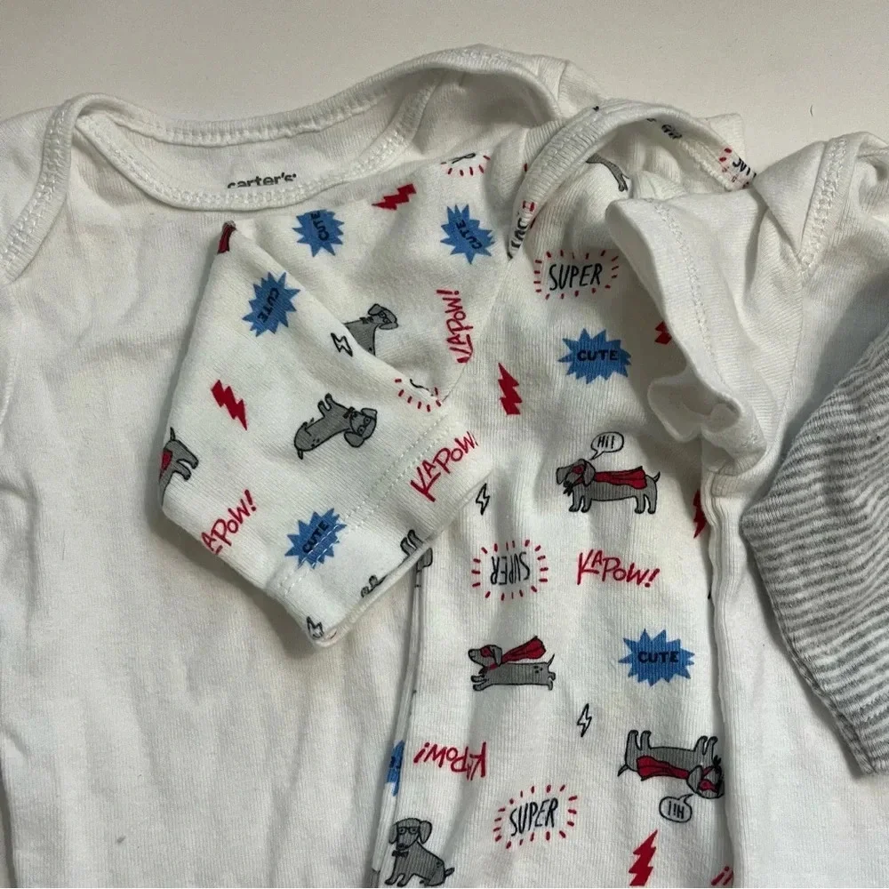 Carters grey striped